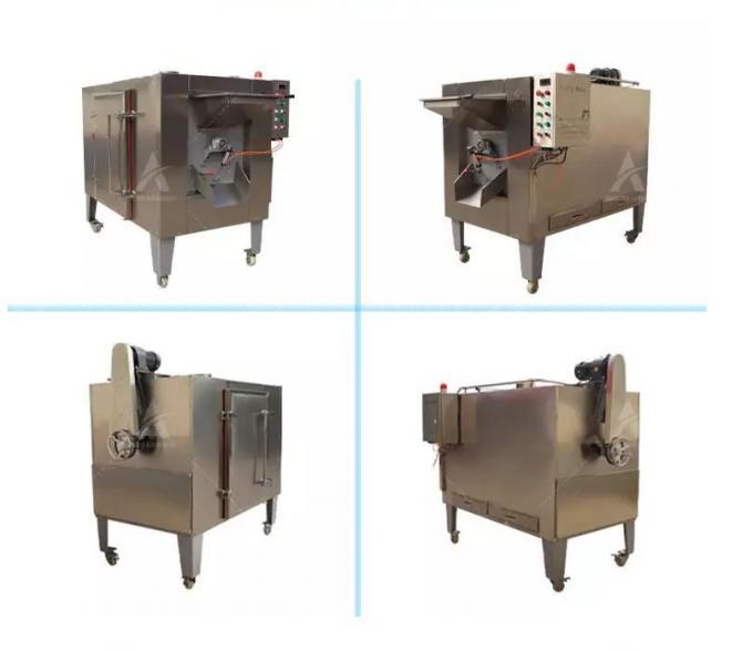 Commerciële Industriële Droge de Trommelmachine van Cacaobean peanut coffee bean roaster