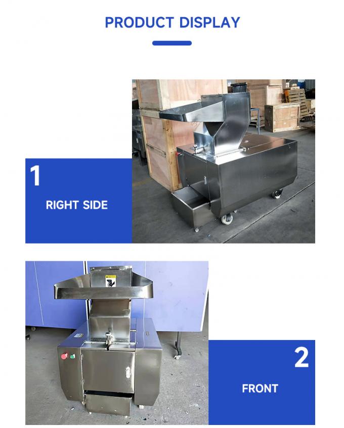 Van de het Vleesverwerking van de cacaosesam van het de Machinesroestvrije staal van de het Koolstofstaalkip het Beenmaalmachine 1