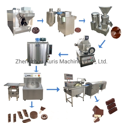Van de Verwerkingsmachines 100kg van de cacaochocolade Lijn van de de Pindakaasverwerking de Elektrische