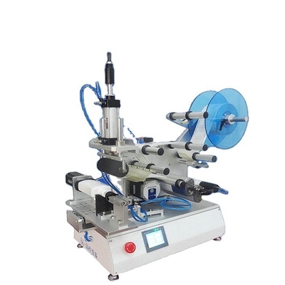 Multifunctionele roterende etiketteringsmachines halfautomatische ronde vlakke fles tweezijdige etiketteringsmachine