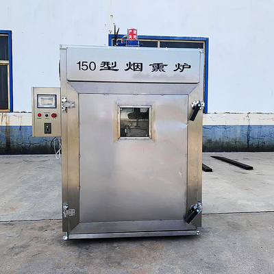PLC de Commerciële Droogoven van de Partijvissen van de Vissen Rokende Machine 304ss 150kg