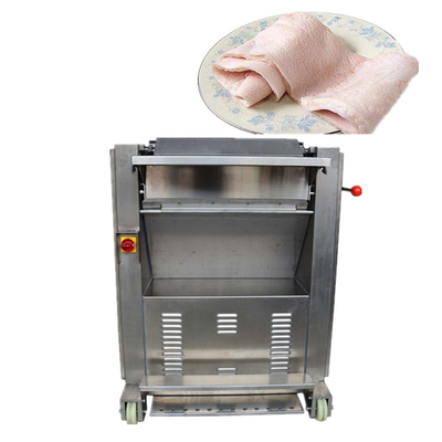 0,75 KW-de Huid Chopper Pork Skin Peeling Machine van de Vleessnijmachine