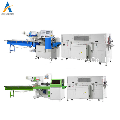 Van de het Voedselverpakking van de pizzastroom de Automatische van de de Machineverbinding Machine van de het Hoofdkussenverpakking