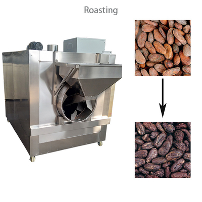24kw de Productielijn van het de Cacaopoeder van Bean To Bar Chocolate Machine 200kg