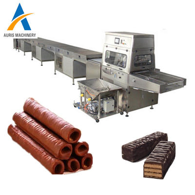 Van de de Kledermachine van de roestvrij staalchocolade van de het Suikergoed Koeltunnel de Lijn van het de Chocoladeafgietsel