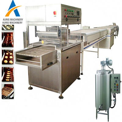 Van de de Kledermachine van de roestvrij staalchocolade van de het Suikergoed Koeltunnel de Lijn van het de Chocoladeafgietsel