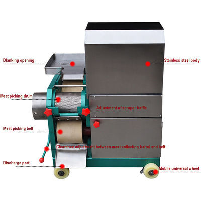 De Separator die van het garnalenvlees Riem voor de Snijmachine van het BeenVisvlees uitbenen
