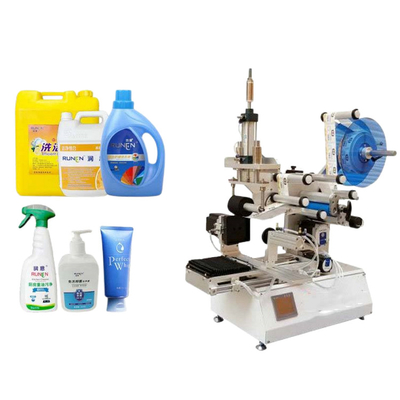 Multifunctionele roterende etiketteringsmachines halfautomatische ronde vlakke fles tweezijdige etiketteringsmachine
