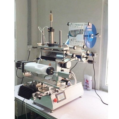 Multifunctionele roterende etiketteringsmachines halfautomatische ronde vlakke fles tweezijdige etiketteringsmachine