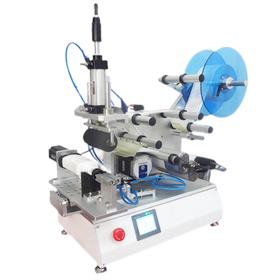 Multifunctionele roterende etiketteringsmachines halfautomatische ronde vlakke fles tweezijdige etiketteringsmachine